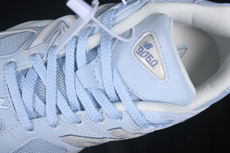 New Balance 9060 Retro Running Shoes with ABZORB Cushioning and Suede Overlays - U90607KM