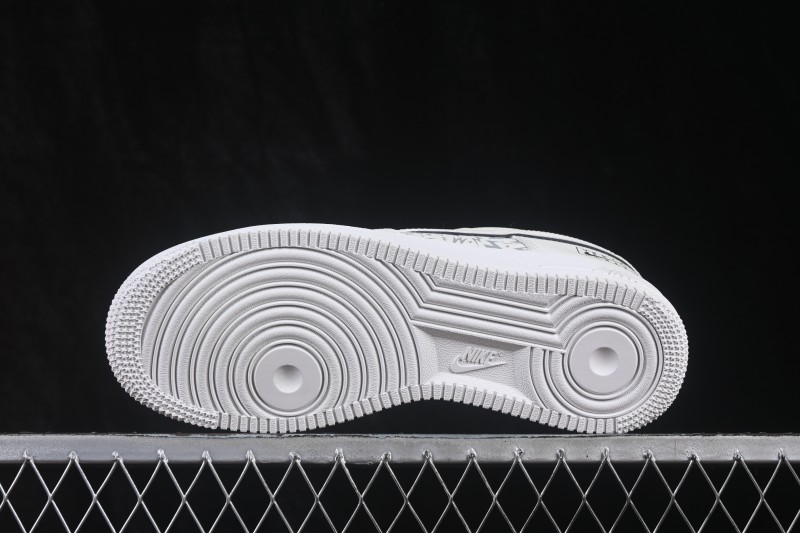 Nike Air Force 1 '07 Low Collaboration Skateboarding Shoes with Full-Length Air Cushion - WY0655-119