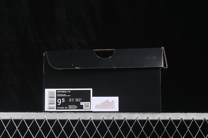 Nike Air Force 1 '07 Low Basketball Sneakers with Classic Leather Upper and Air-Sole Cushioning - HV4406-601