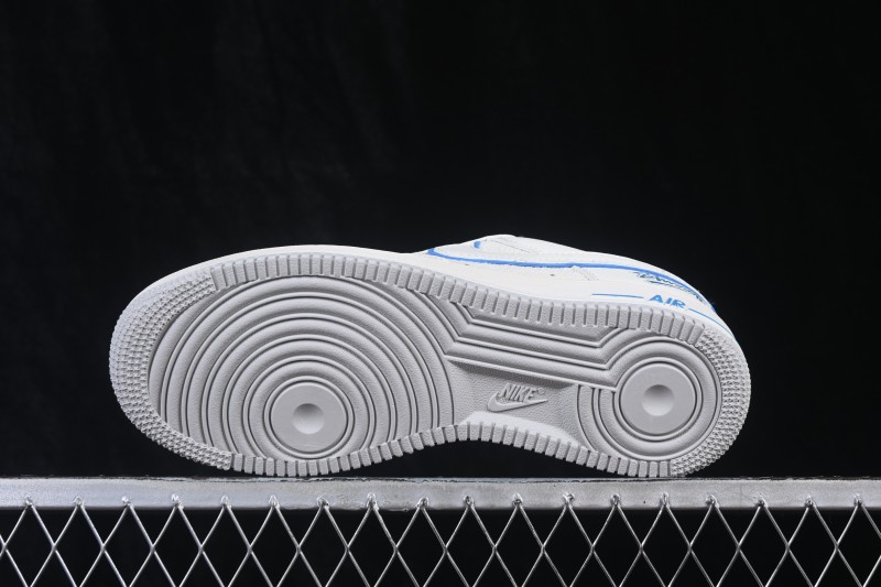 Nike Air Force 1 '07 Low Collaborative Casual Skateboarding Shoes with Full-Length Air Cushion - FJ4146-103
