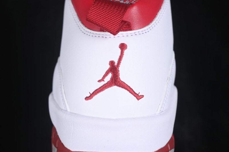 Nike Air Jordan 10 Retro Red Steel Basketball Shoes with Classic Design - 310805-161
