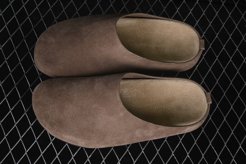 The Row Hudson Round Toe Half-Head Casual Mule Slippers - ALP