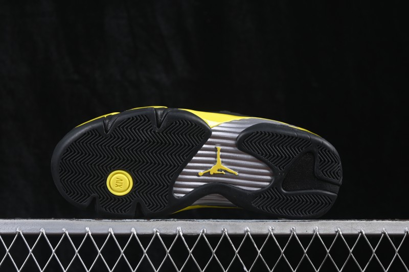 Air Jordan 14 Retro Thunder Black Yellow Basketball Shoes - 487471-070