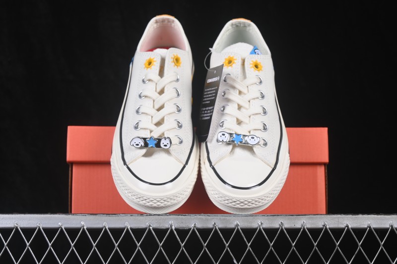 Converse Matsui Chuck 70 Low-Top Canvas Sneakers Simple Fresh Lace-Up Round Toe - A21362C