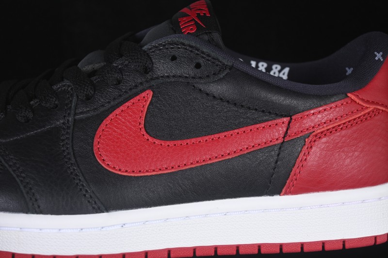 Nike Air Jordan 1 Low Banned Black Red Low Top Cultural Casual Skateboard Shoes - IW6276-001