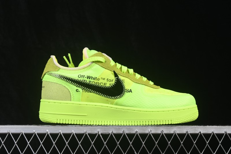 Nike Air Force 1 Low Off-White Translucent Yellow Sneakers - AO4606-700