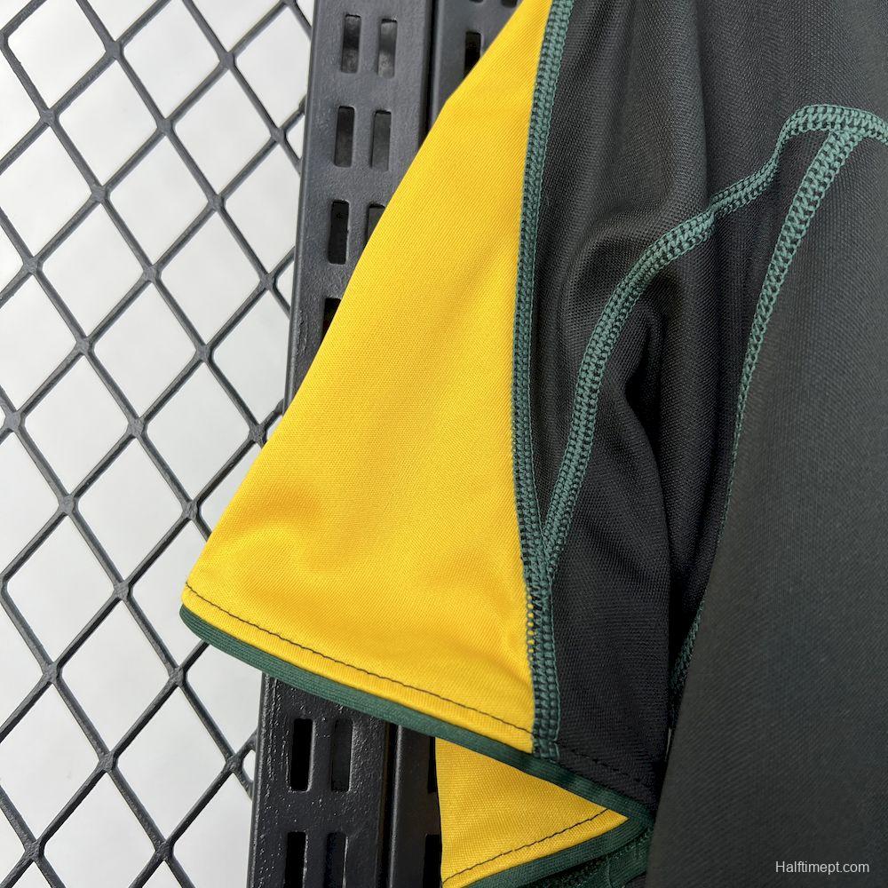 2002/03  Sporting CP Retro Away Black with Yellow Sleeves Jersey