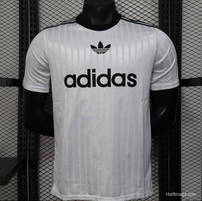 Player Version 2025 Adidas White with Striped Design Jersey