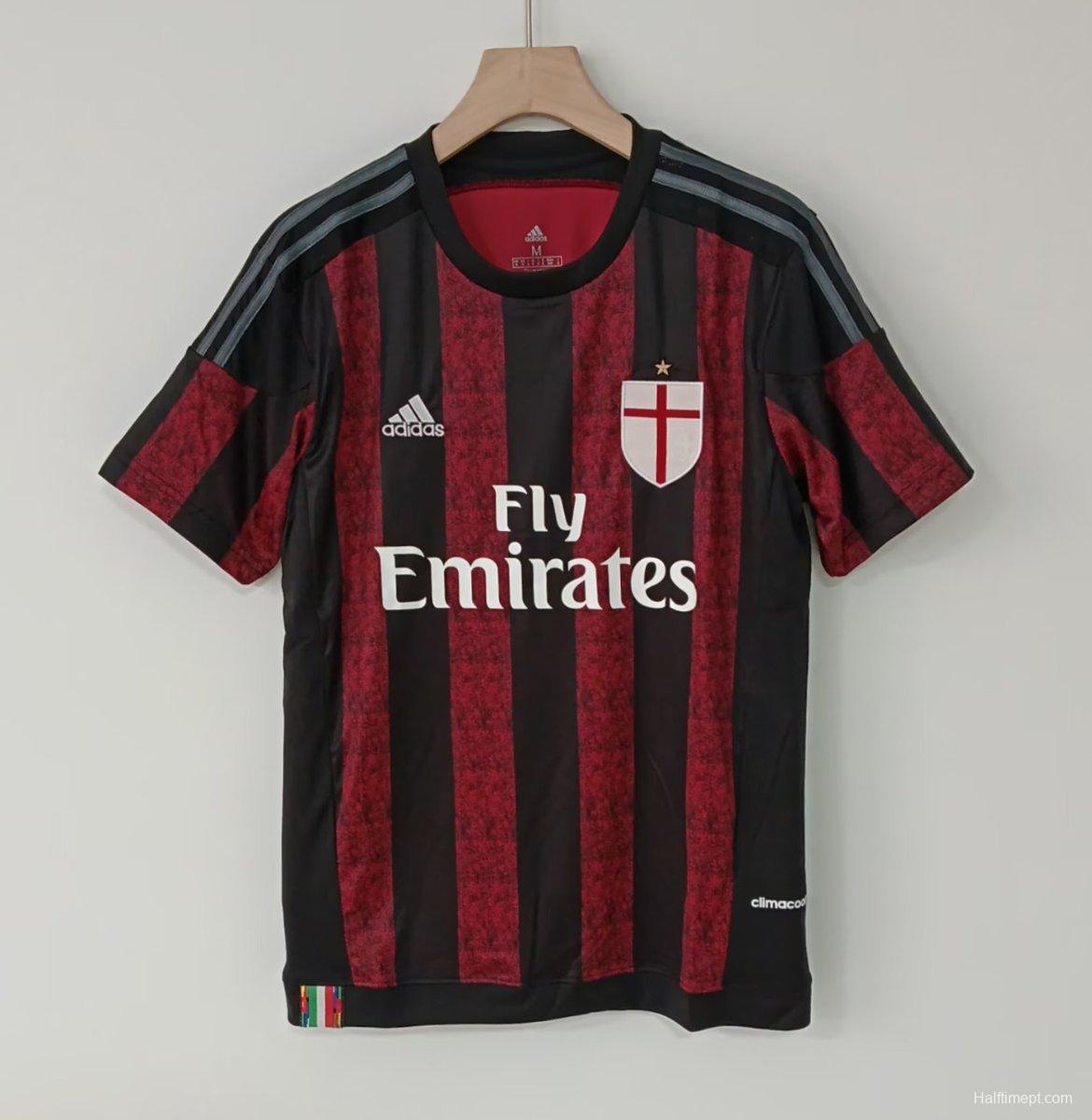 Retro 15/16 AC Milan Home Jersey