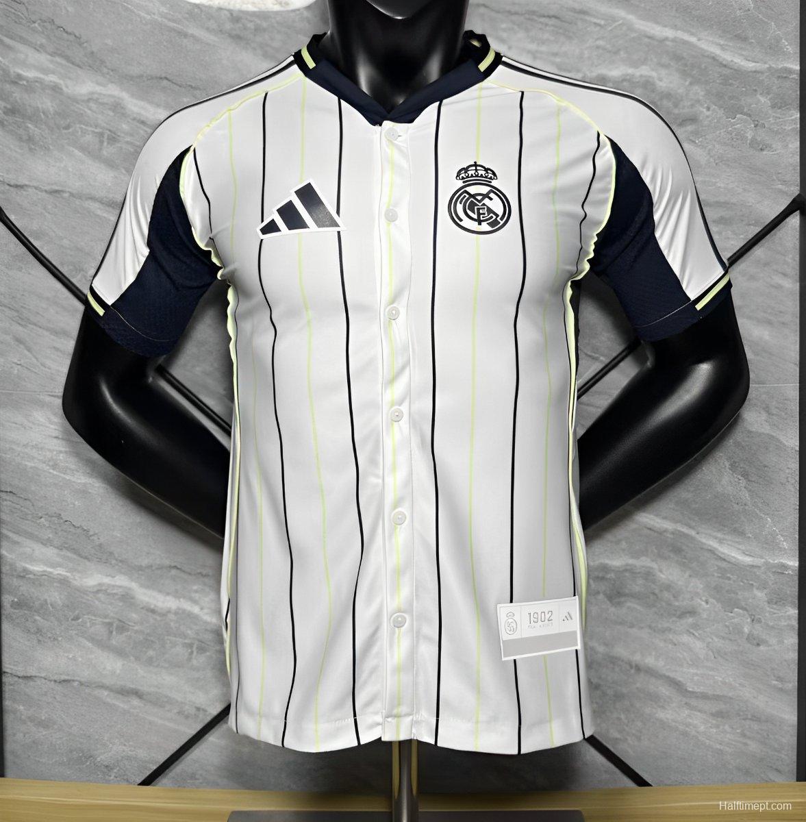 Player Version 25/26 Real Madrid US Pack Baseball Jersey