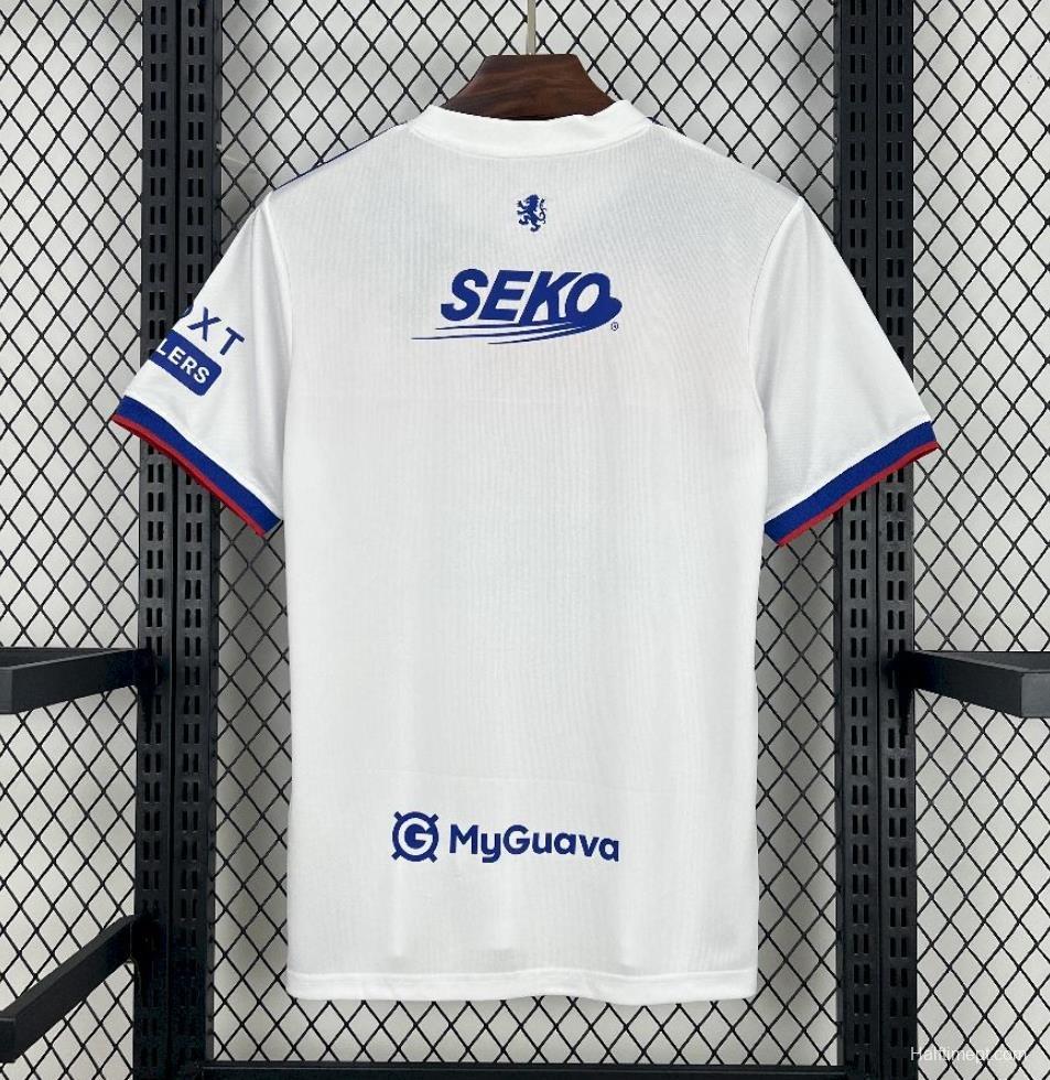 25/26 Glasgow Rangers Away White Jersey