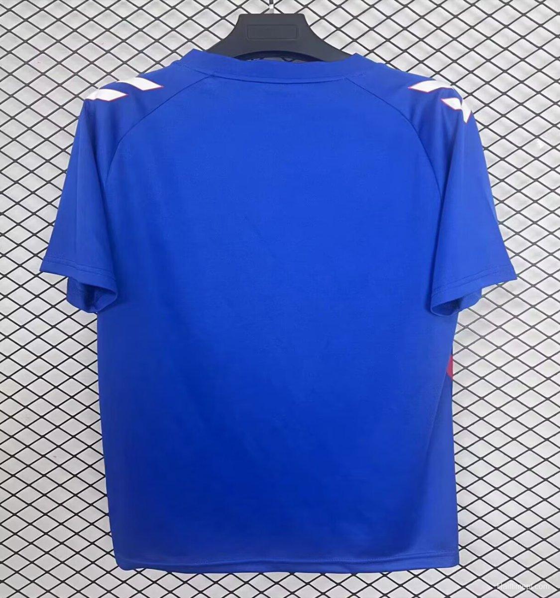 25/26 Sunderland Blue with Flowing Wave Stripes Pre-Match Jersey