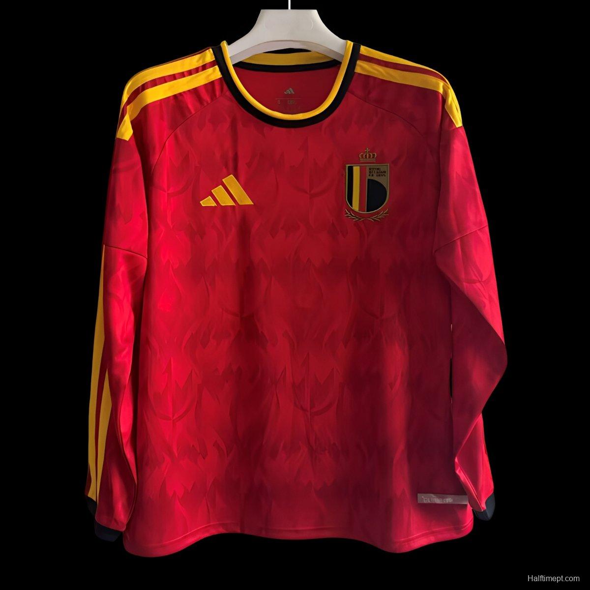 2026 Belgium Home Long Sleeve Jersey