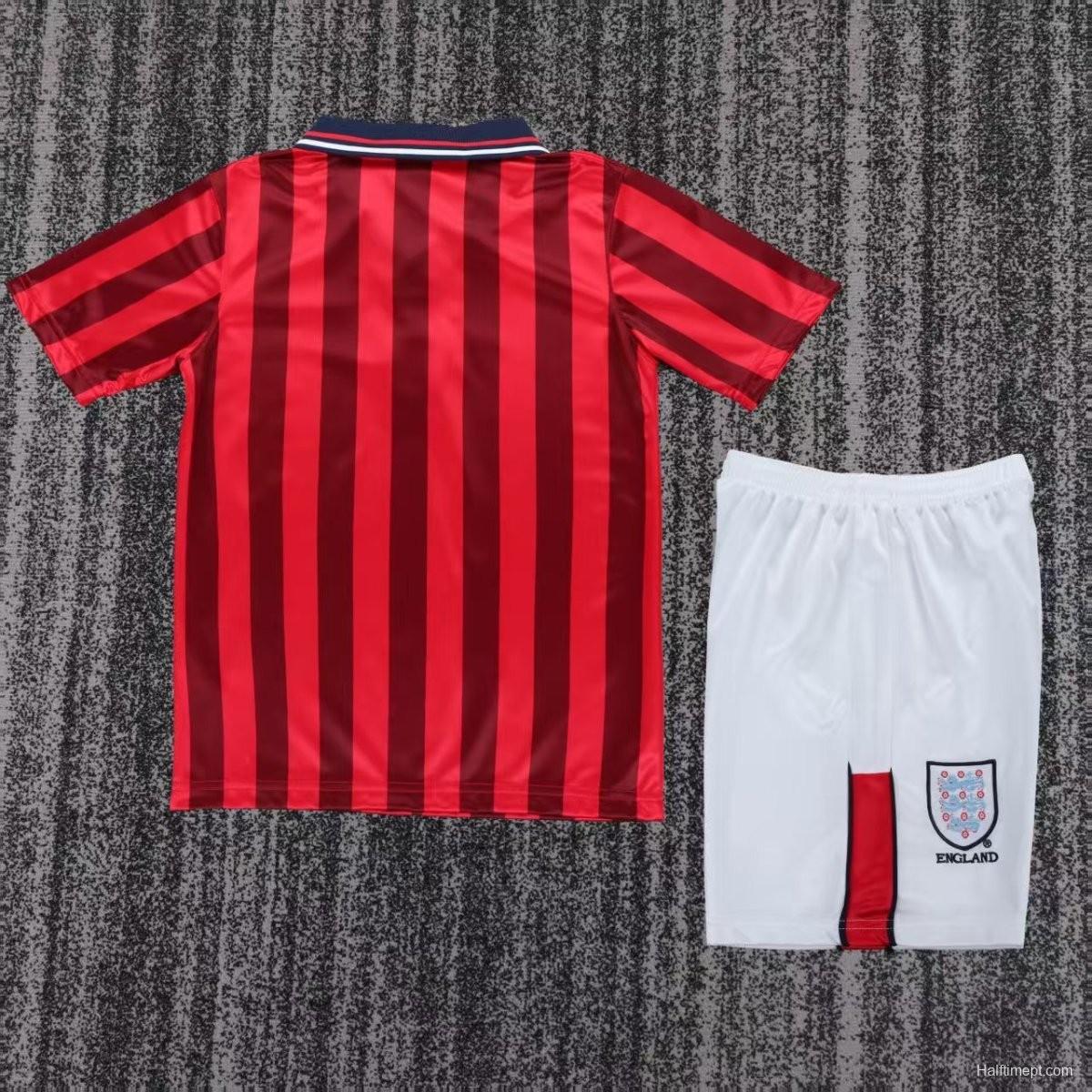 Retro Kids 1998 England Away Jersey