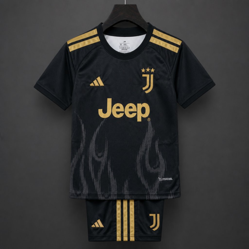 26/27 Kids Juventus Black Third Jersey