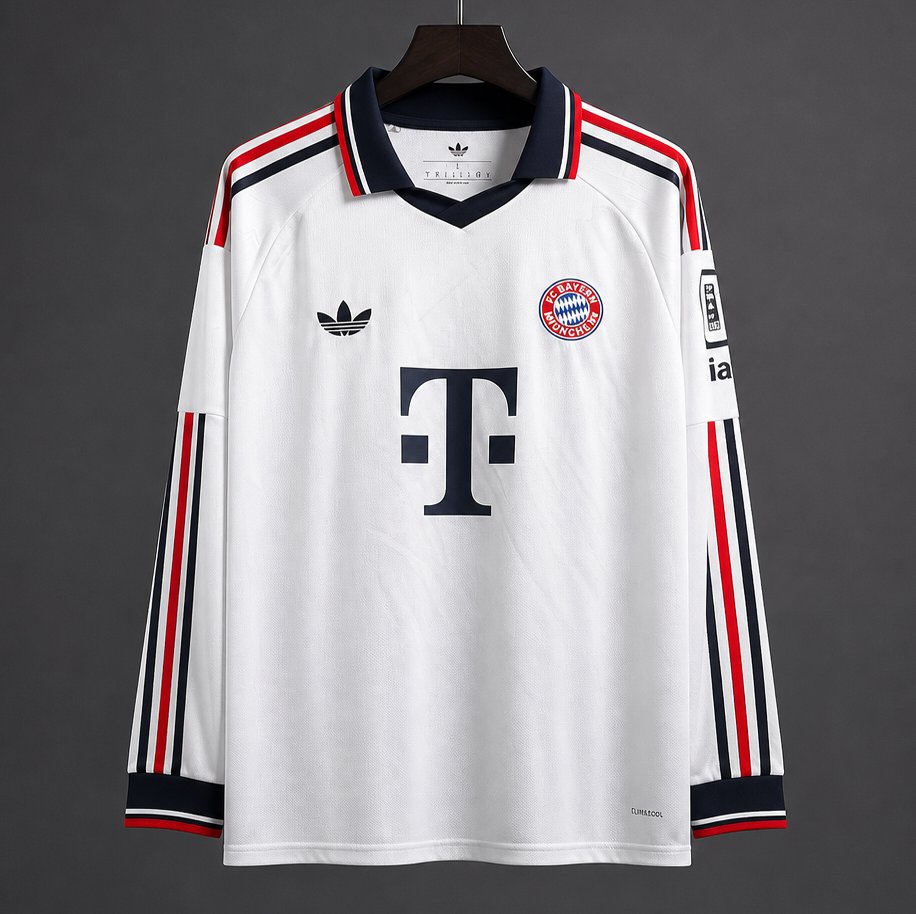 26/27 Bayern Munich Away White Long Sleeve Jersey