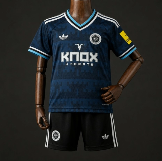 26/27 Kids Newcastle United Away Navy Blue Jersey Kit