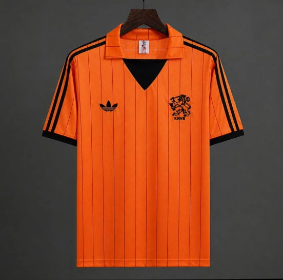Retro 1982 Netherlands Home Orange Jersey