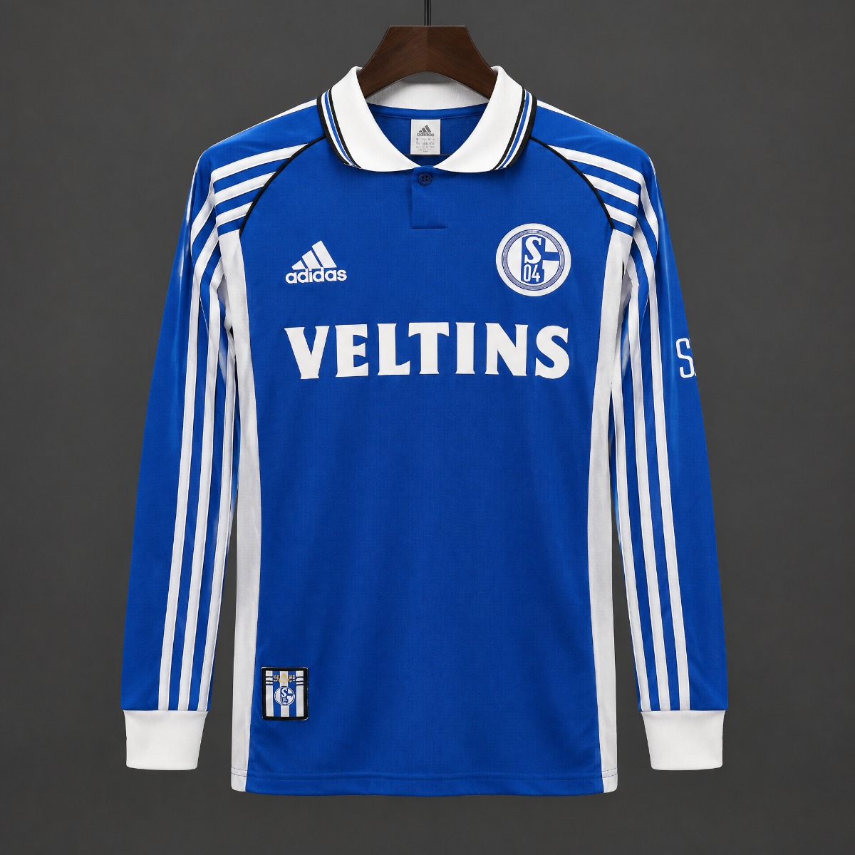 Retro 98/00 Schalke 04 Home Long Sleeve Jersey
