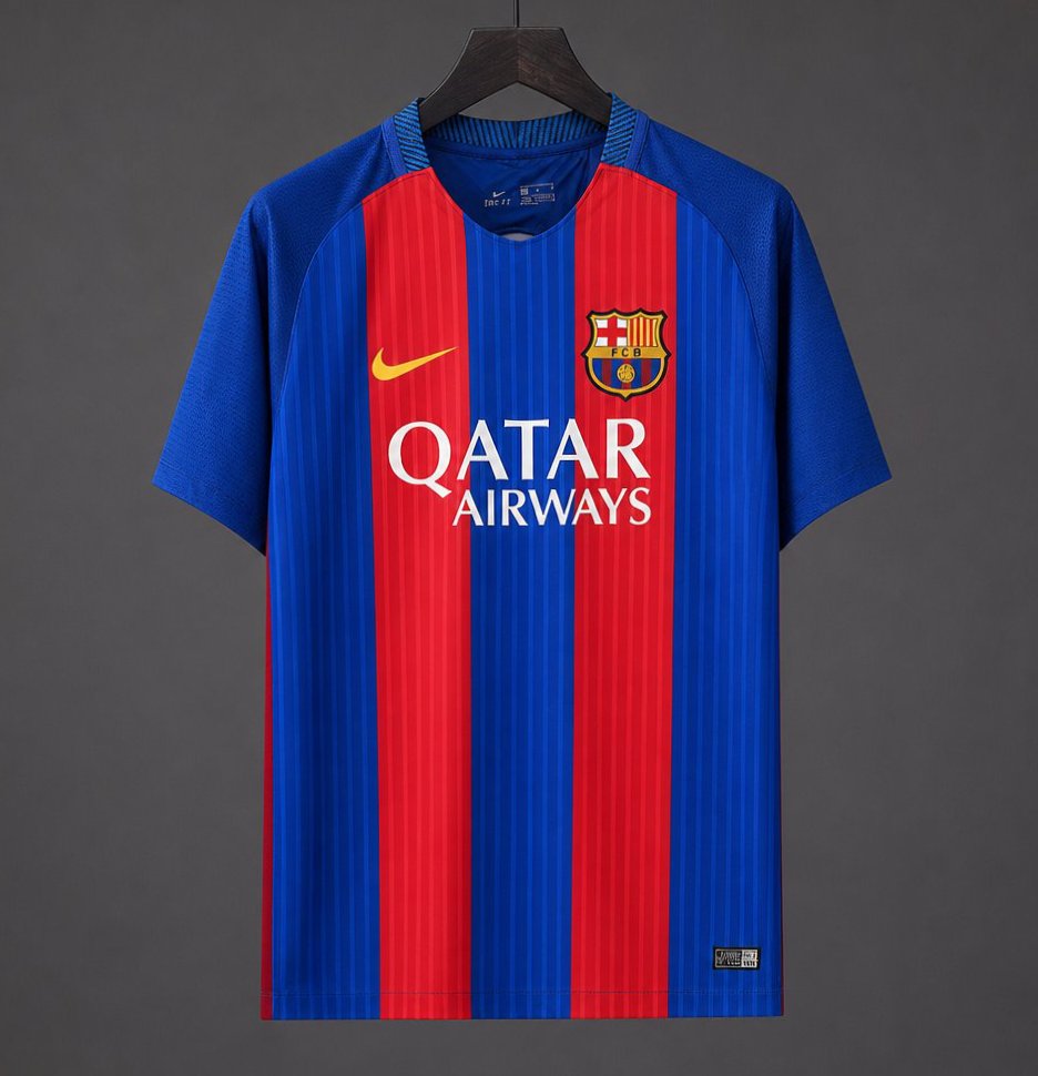 Retro 16/17 Barcelona Home Blue Jersey