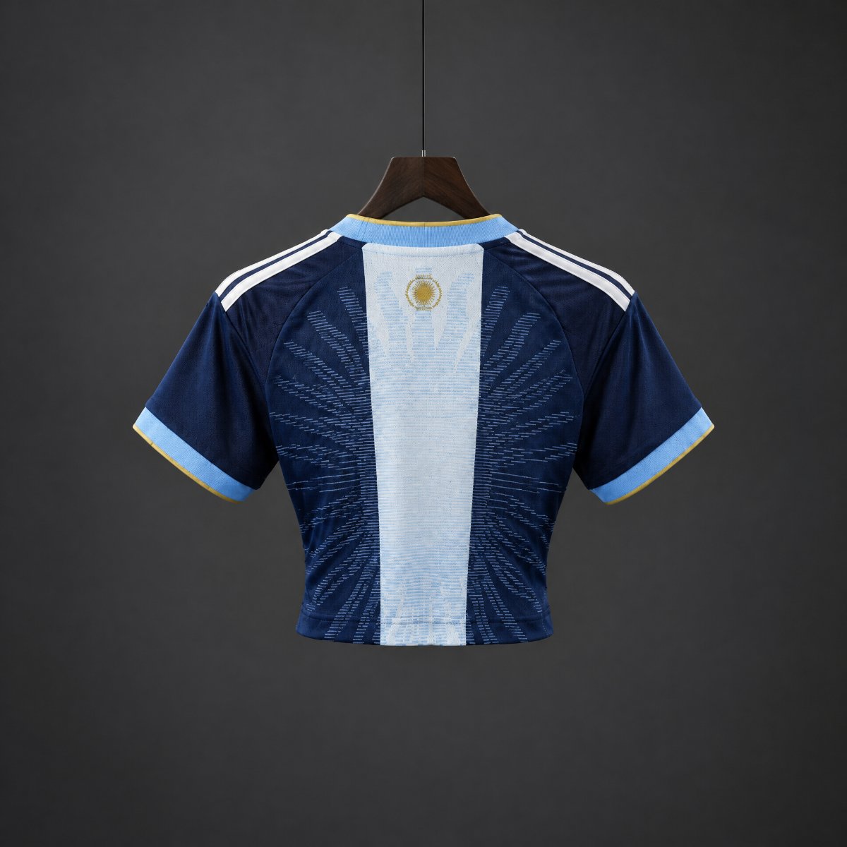 2026 Argentina MESSI Tribute Blue Women Crop Jersey